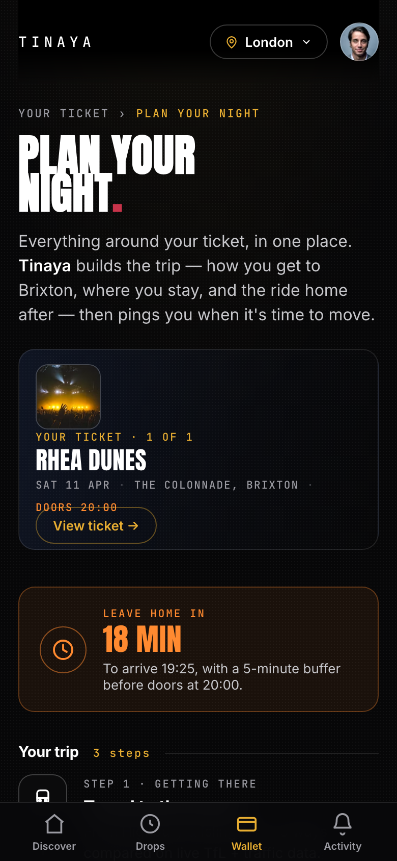Visitors plan and move their own booking