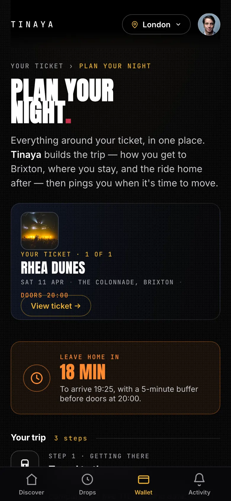 Visitors plan and move their own booking